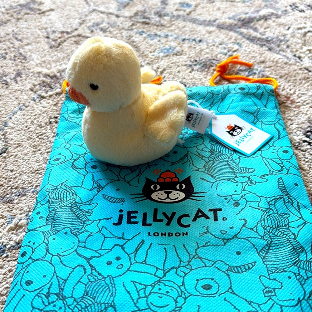 Jellycat Fluffy Duck Plush Toy 🐣 NWT